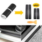 <!--F#f_0-->4x Carbon Fiber Car Door Plate Sill Scuff Cover Anti Scratch Sticker AUS Stock H<!--F/-->