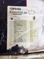 Fahren FBP0184 FRONT BRAKE PADS FIT VOVO,FORD,JAGUAR, RANGROVER SIMILAR MDB2860