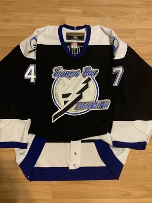 GRAHAME TAMPA BAY LIGHTNING KOHO AUTHENTIC NHL HOCKEY JERSEY Black 52