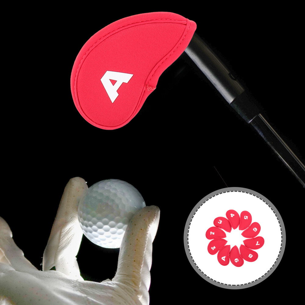 10 Pcs Professional Golf Head Covers Club Driver Wood Golfs Clubs Piece