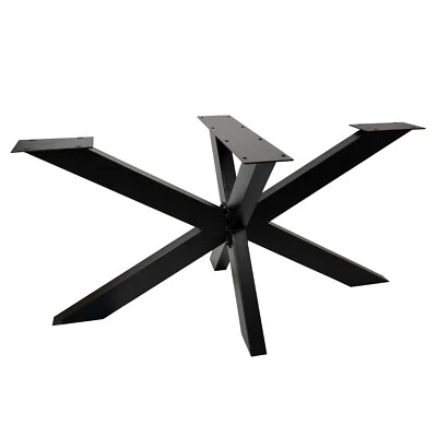 TISCHGESTELL SPIDER Tischkufen Schwerlast Tischbein Design Metall Kreuzgestell - Bild 1 von 4