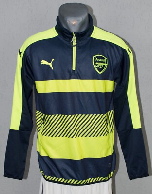 Arsenal Jacke 2016 Sweatshirt Fußball PUMA Herren Track Oberteil 1/4 Zip Size S