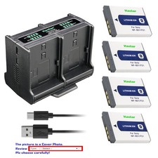 Kastar Battery Quadruple Charger for Sony Cyber-shot DSC-T2, Cyber-shot DSC-T900