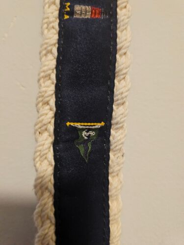 POLO Ralph Lauren gewebtes Hundehalsband - maritimes Leuchtturm- & Knotenmotiv in blau - Bild 6 von 9