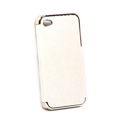 Luxury Chrome Leather Case For Apple iPhone 4 4S