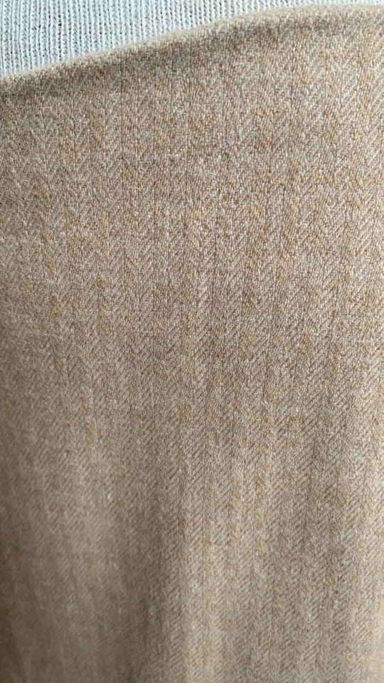 Vintage DONNA KARaN black label Cashmere Wool Angora Herringbone skirt 8 - Image 2 of 4