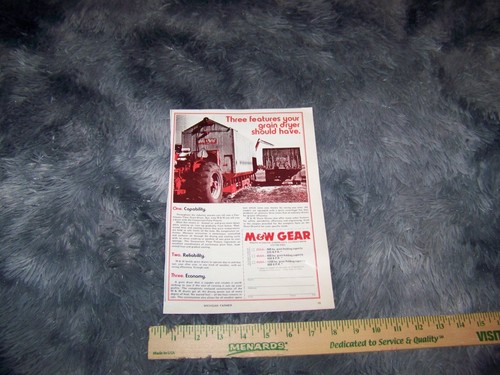 M&W Grain Dryers Farm / Agricultural Print Ad from Magazine Vintage 1977 - 第 1/2 張圖片