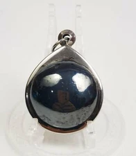 Garuda Eye Black LEKLAI Natural Sphere Mineral psychic healing AMULET Pendant