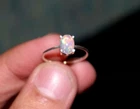 Natural Ethiopain Opal Ring 925 Silver Opal Prong Ring Birthstone Opal Jewelry