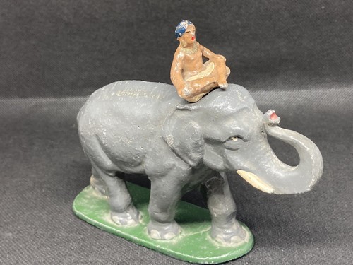 Hunt Scene, Wild Animals, Elephant And Rider, Hunter Etc By Wendal (blue 387) - Picture 13 of 23