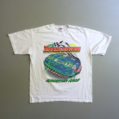 #ad Vintage Nascar Shirt Dover Downs International Speedway Monster Mile White $74.75