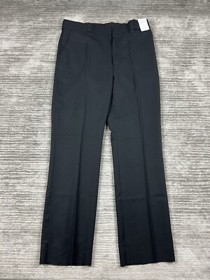 Code 9 by Southeastern Pants Mens 40 Black Uniform Slacks Raw Hem NWT