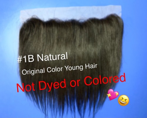 100% Echthaar Verschluss. 13x4, 12" Ohr an Ohr. Verfügbare Farben: #1,#1B - Bild 6 von 8