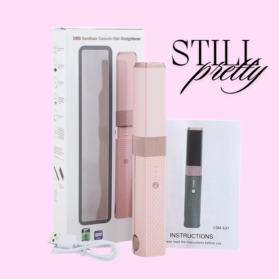 Still Pretty Cordless Hair Straightener BLUSH PINK (Brand 