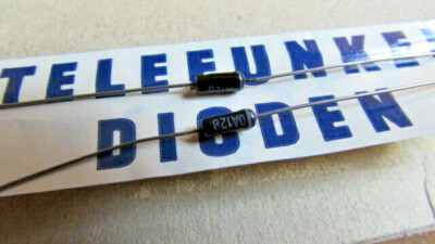 OA128 Vintage TFK, Telefunken Black Glass Diodes NOS (Qty: 2pcs) SHIPS FAST USA