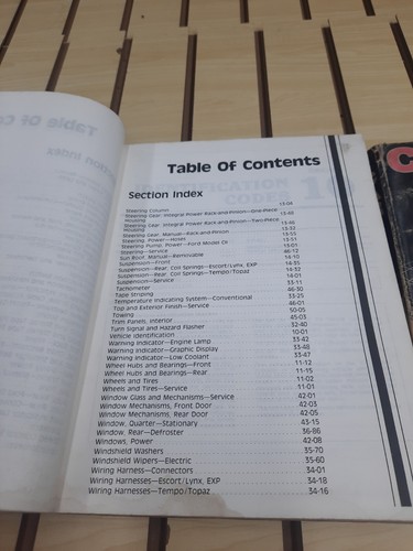 1987 Ford Car Shop Manuals Powertrain Lube Body Chassis Tempo/Topaz Escort/Lynx - Picture 3 of 11