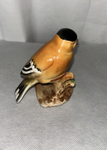 Vintage Goldfinch Yellow Bird Finch Ceramic Figurine Made In Japan - Picture 3 of 7