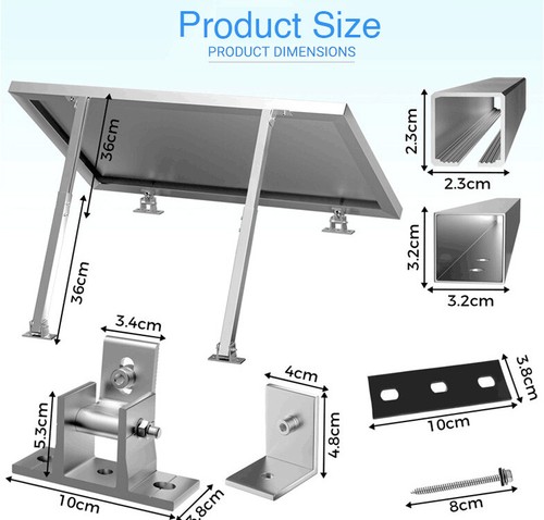 Aufständerung Solarmodul Halter Wand Dach Boden Balkonkraftwerk PV 2 Paneele - Bild 5 von 8
