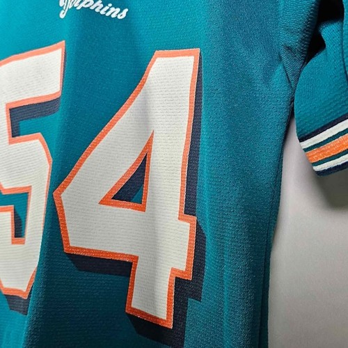 NFL Football Miami Dolphins Zach Thomas 54 Vtg Jersey Boys 10/12 Medium - Picture 4 of 10