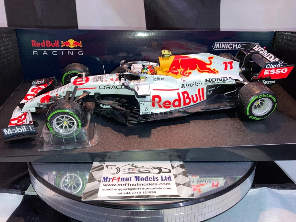 1:18 MINICHAMPS 110211611 Sergio Pérez Red Bull Racing RB16B 3rd Türkisch Gp - Bild 4 von 4