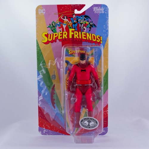 McFarlane Toys DC Retro Super Friends Batman 6" Action Figure Red Platinum Chase