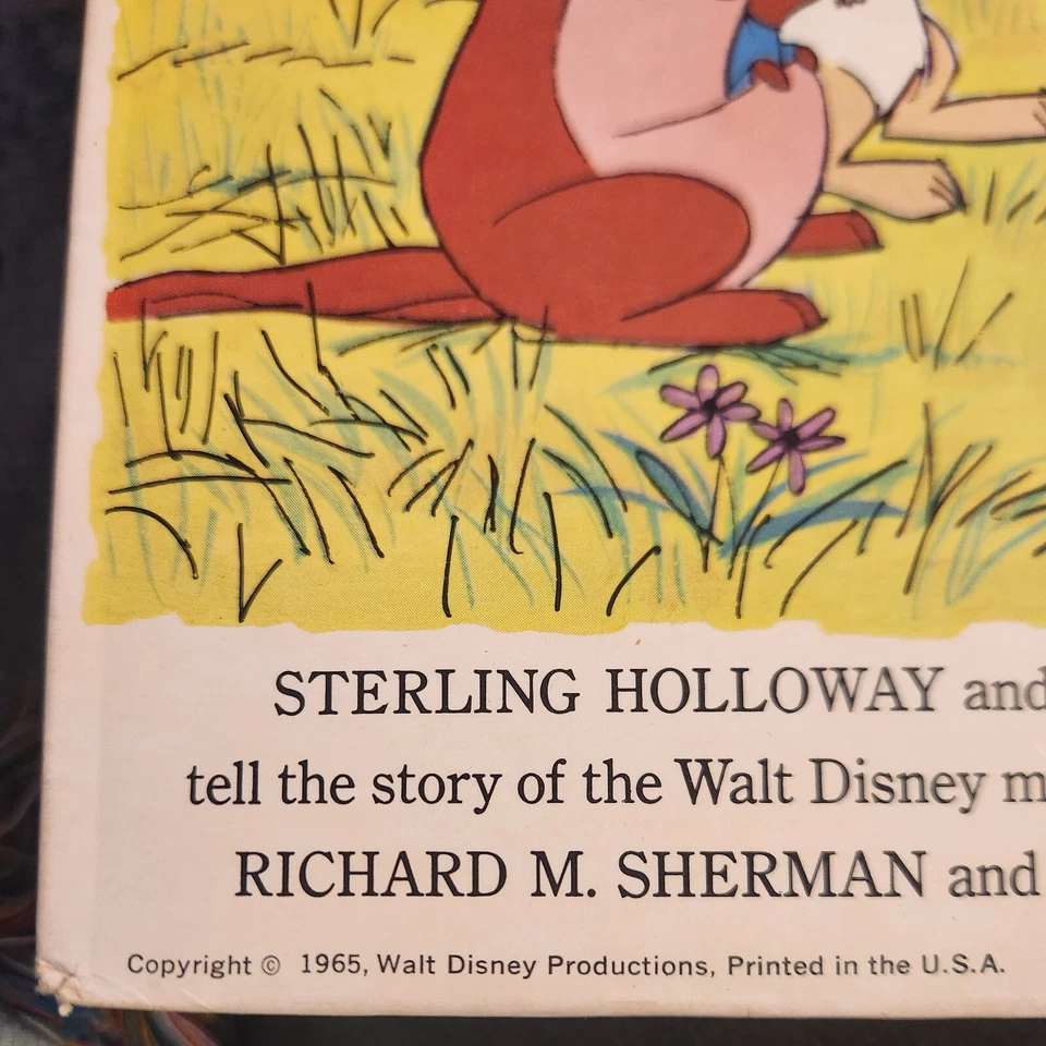 1965 LP Walt Disney Presents Winnie The Pooh And The Honey Tree Livro Ilustrado - Imagem 2 de 4