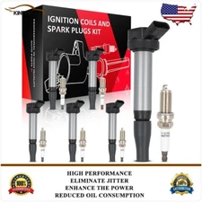 6 Ignition Coil & Spark Plug Kits For Toyota Tacoma 2016-2020 3.5L 2016 2.7L V6