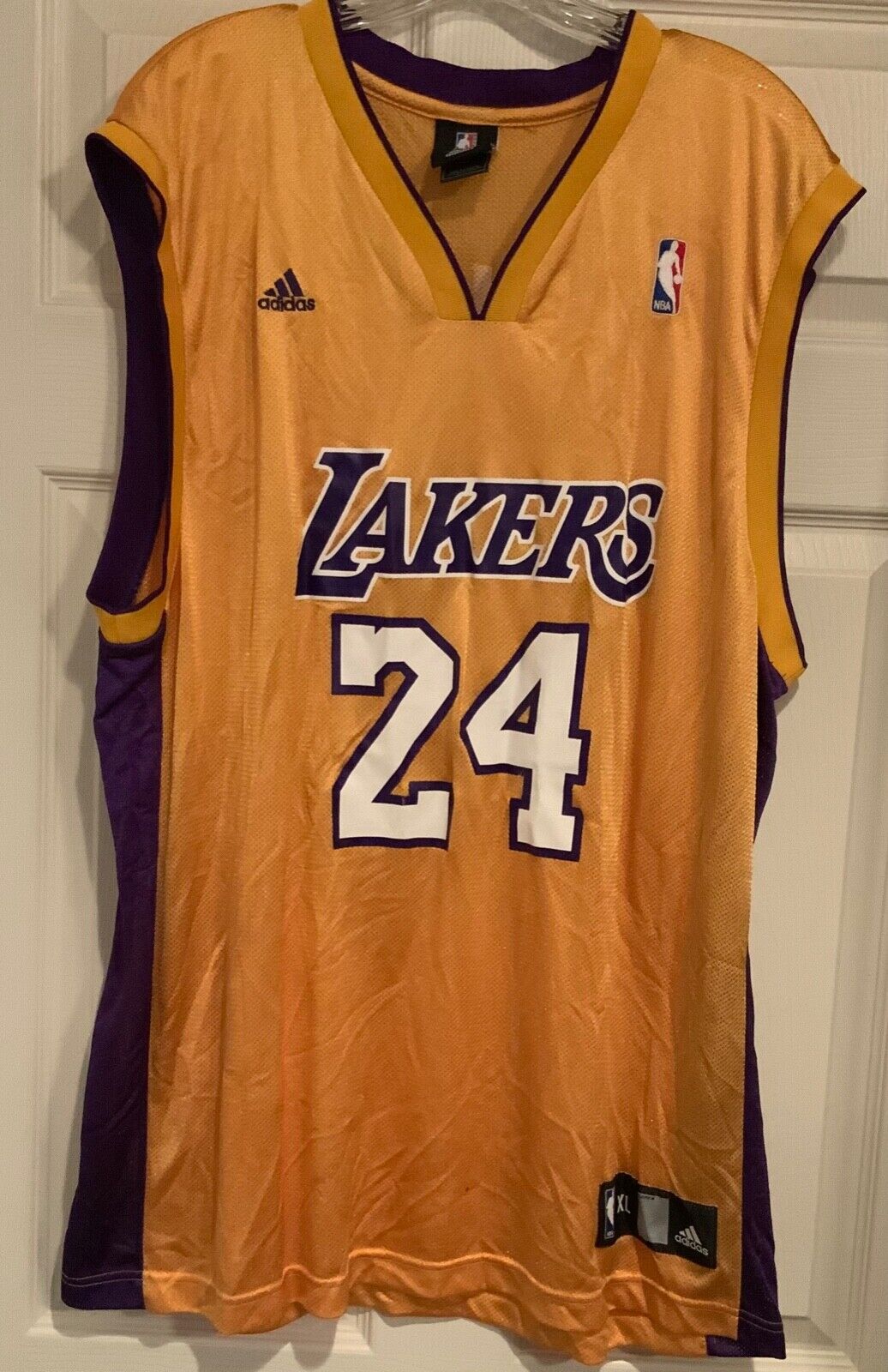 Kobe Bryant Authentic Adidas Mesh Jersey Lakers Limited Edition Black&  Purple XL