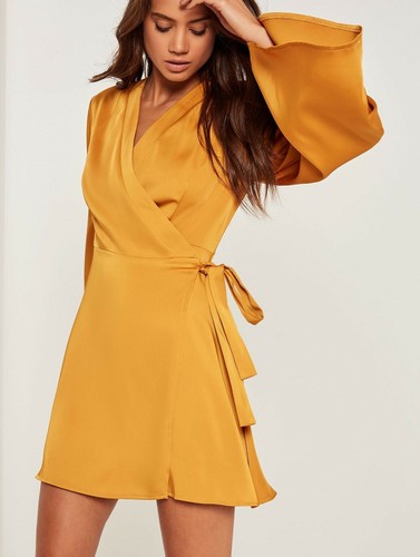 missguided yellow dress