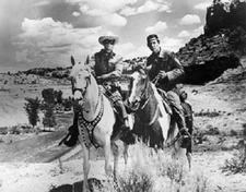 Clayton Moore and Jay Silverheels The Lone Ranger TV Show Classic 8x10 Photo 2