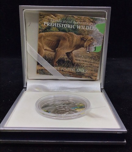 Prehistoric Wildlife Series, Saber Tooth Tiger Republic Of Ivory Coast - 第 1/3 張圖片