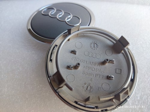 Origine 4x Centre de roue Audi 69mm Cache moyeu de jante Audi Cabochon Centraux - Imagen 5 de 6