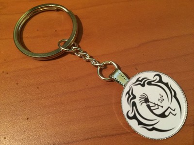 Bloodborne Keychain Keyring Metal Pendant Key Ring Chain Logo PS4 Cosplay ♫