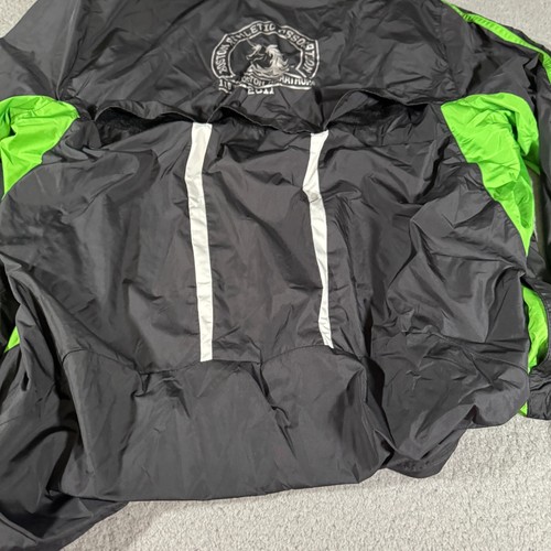 Adidas Long Sleeve Jacket Supernova Black Green Men's Large Mens Color Block Zip - Picture 18 of 24
