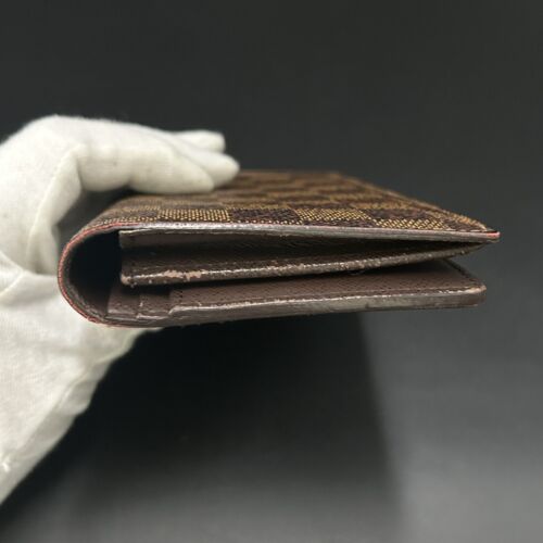 LOUIS VUITTON Damier Ebene Portefeuille Brazza Long Wallet N60017 Authentic - Picture 10 of 24