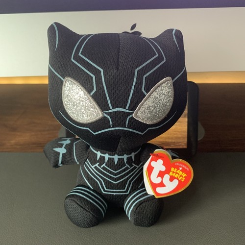 Ty Beanie Babys Marvel Superheld Black Panther ca. 6 cm 2018 - Bild 1 von 2