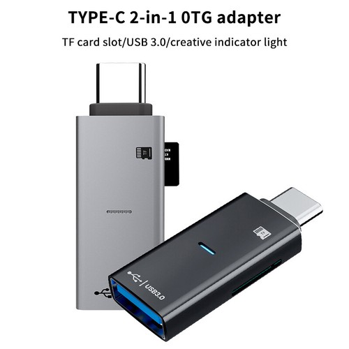 Type C To USB Adapter OTG TypeC Male To USB 3.0 Female Converter TF Card Reader - 第 10/18 張圖片