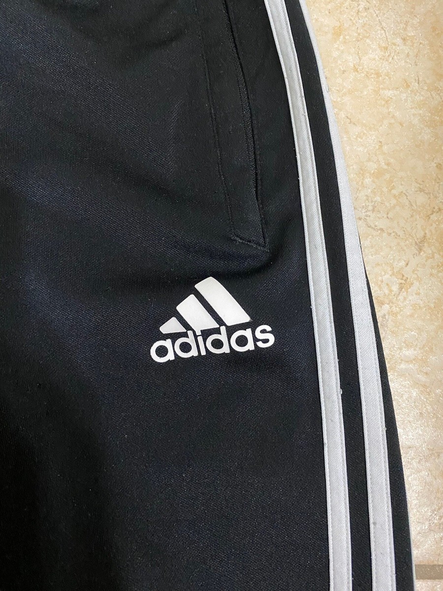adidas Essentials Youth Half 3-Stripe Training Pants - White/Ink