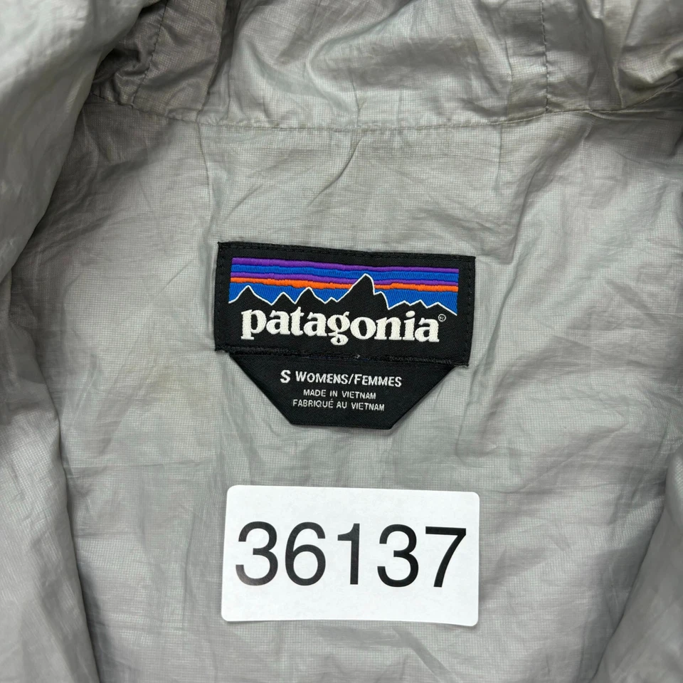 Patagonia Jacket Womens Small Grey Nano Puff Bivy Prmialoft Hoody Coat Lady - Image 4 of 4