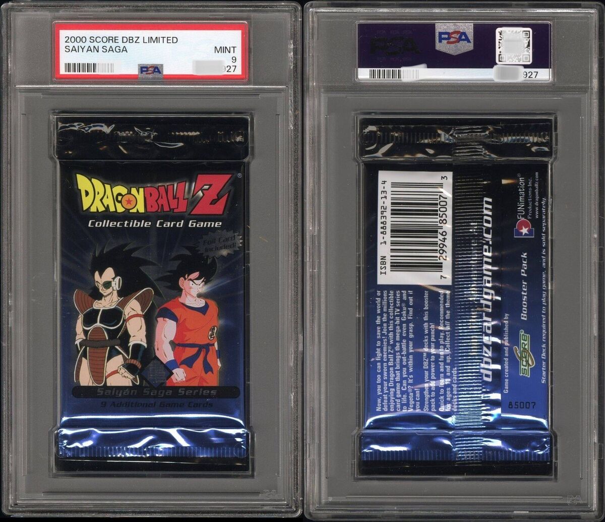 PSA 9 Dragon Ball Z Limited First Edition Saiyan Saga Sealed PSA 9 Dragon Ball Z Limited First Edition Saiyan Saga Sealed
