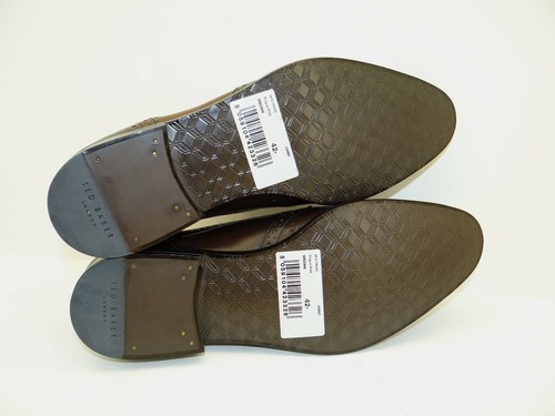 Ted Baker Business Budapester scarpe con lacci uomo scarpe pelle taglia 42 marroni - Foto 9 di 9