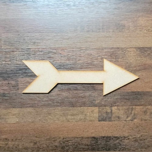 Wooden Large Laser Cut Arrow Craft Shape 10-60cm MDF Embellishment Decoration 04