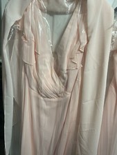 Davids Bridal petal pink bridesmaid dress size 16