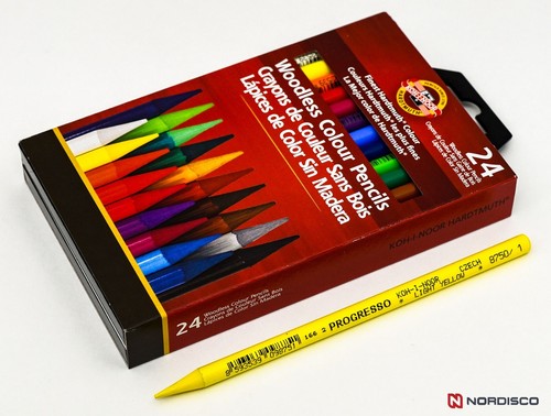 Koh-I-Noor Progresso Woodless Colour Pencils FA8758.24, 24 Color Set - Picture 2 of 5