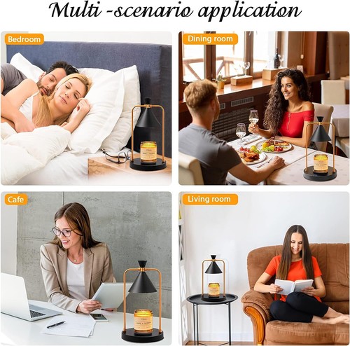 Electric Candle Warmer Candle Warmer Lamp with Timer and Dimmable Candle Light - Imagen 6 de 7