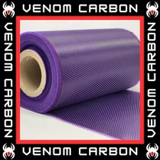 12" Purple Carbon Fiber Color Hybrid Cloth Tape (3k, 5.7oz, 12" x 36")