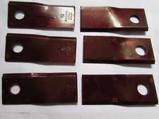 Fella etc  Cranked Mower Blade, 120x48x4, 18.5mm Hole set of 6, Sparex S77074