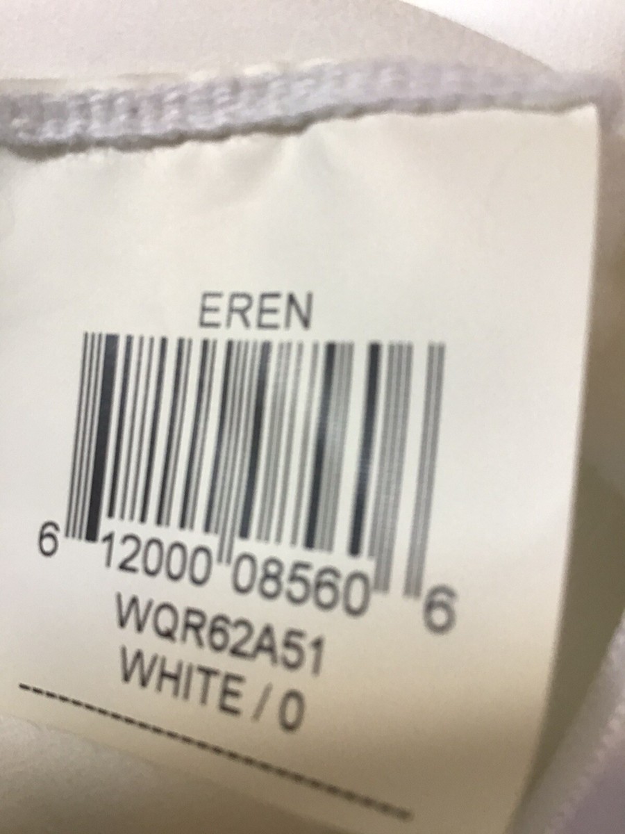 BCBG MAX AZRIA Eren White Side Cut Out Sleeveless Lined