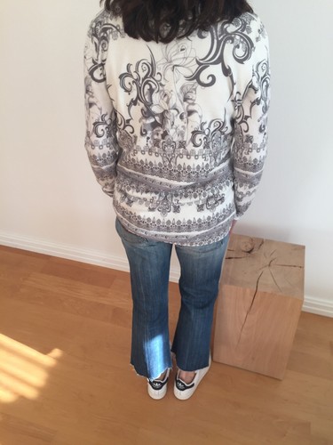 Madeleine. Pullover. BW/Viscose/Cashmere. . Gr. 40/42. Glitzer. weiß/grau - Bild 19 von 19