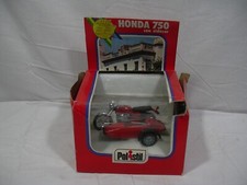 POLISTIL 1/24 '70 MOTO BIKE HONDA 750 CON SIDECAR ROSSA RED W/BOX